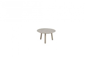 Taste by 4 Seasons Outdoor Salute ronde bijzettafel latte met keramisch tafelblad 60 cm Ø (H 35)
