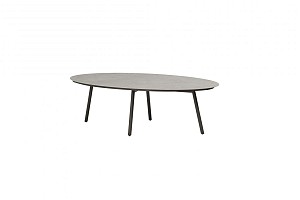 Taste by 4 Seasons Outdoor Salute ovale low dining tuintafel terre met keramisch tafelblad 220 x 105