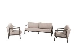 Taste by 4 Seasons Outdoor Barolo loungeset: 3-zits loungebank + 2x loungestoel