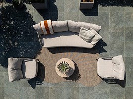 Taste by 4 Seasons Outdoor Alicante loungeset: 3-zits loungebank + 2x loungestoel