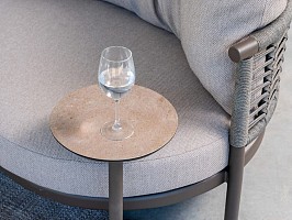 Taste by 4 Seasons Outdoor Puglia modulaire loungeset terre: 2-zits loungebank armleuning links + ch