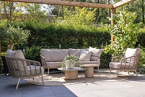 Taste by 4 Seasons Outdoor Puglia loungestoel latte incl. 2 kussens OP=OP