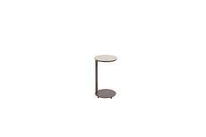 Vic bijzettafel terre met geprint keramiek tafelblad 30 cm Ø (H 50) | Taste 4SO
