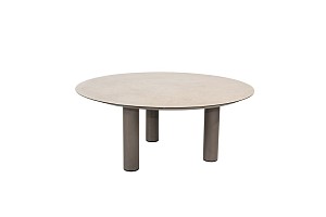 Taste by 4 Seasons Outdoor Donato low dining tuintafel terre met geprint keramiek tafelblad 160 Ø cm