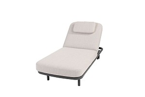 Taste by 4 Seasons Outdoor Milano ligbed antraciet incl. kussen en hoofdsteun OP=OP