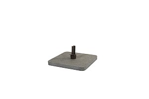 4 Seasons Outdoor Granite parasolvoet - Lichtgrijs 125kg - afgeronde hoeken