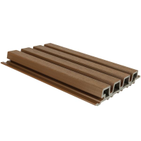 NewTechWood HKC co-extrusie Castellation PRO35 gevelbekleding, 3,3 x 21,5 x 290 cm, Teak.*