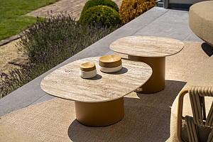 Biarritz loungeset met loungestoel Amber en Sofie loungetafels | 4 Seasons Outdoor