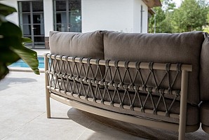 Taste by 4 Seasons Outdoor Piacenza loungeset met Demi loungetafels Latte - Niet meer leverbaar
