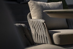 Taste by 4 Seasons Outdoor Cannes low dining set met Donato low dining tafel Ø 160cm Terre