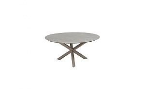 Prado eettafel rond keramisch blad Latte Ø 160cm | Taste 4SO