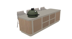 Rêveluxe Buitenkeuken Oval Prestige Beige