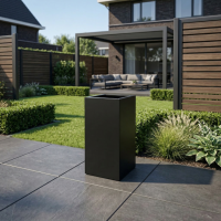 $ Godere Alto 300 x 300 x 800 mm (L x B x H) - Zwart