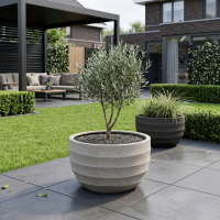 $ Lussuria Modulo Basso 800 x 800 x 470 mm (L x B x H) - diameter Ø720 mm - Beige