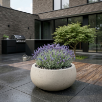 $ Tedesco Metallic Rotonda Basso 950 x 950 x 440 mm (L x B x H) - diameter Ø770 mm - Ivoorglans