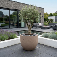 $ Tedesco Metallic Modulo 650 x 650 x 540 mm (L x B x H) - diameter Ø550 mm - Metaalbruin