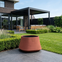 $ Belloro Pot 600 x 370 mm (DIA x H) - Zwartbruin