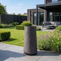 $ Belloro Vaas 550 x 1100 mm (DIA x H) - Zwartbruin