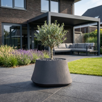 $ Belloro Pot 900 x 600 mm (DIA x H) - Ecru