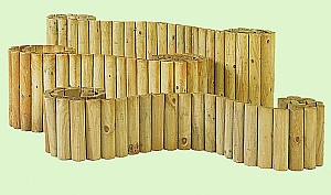 Rolborder Ø 5 x 20 x 250 cm, groen geïmpregneerd.*