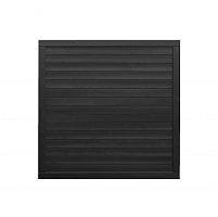 Vuren tuinscherm Hillhout Basic Excellent, 180 x 180 x 4,5 cm, zwart gespoten (RAL 9005)
