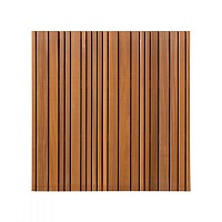 Thermovision Ayous geschaafd lattenscherm variabel, verticaal, 180 x 180 x 3,9 cm, thermisch gemodif