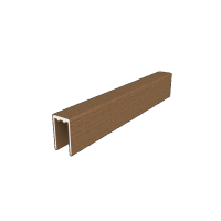 NewTechWood aluminium co-extrusie frameset t.b.v scherm i.c.m betonpalen, Teak