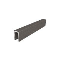NewTechWood aluminium co-extrusie frameset t.b.v scherm i.c.m betonpalen, Silver gray