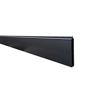 NewTechWood aluminium onderplank t.b.v. verticale tuinschermen, 2 x 15 x 180 cm, Zwart RAL9005