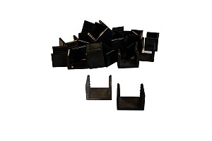 PVC adaptor clip t.b.v. centreren 25-28 mm profielplanken in de H-gleufpaal