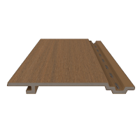 NewTechWood HKC wandbekleding vlak, 1,9 x 18,8 x 400 cm (wb 15,3 cm), Teak