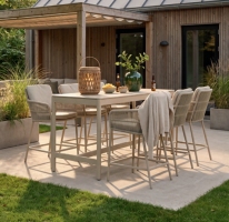 Taste by 4 Seasons Outdoor Maya high dining set latte