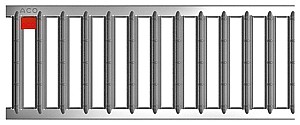 Sleufrooster RVS 50cm