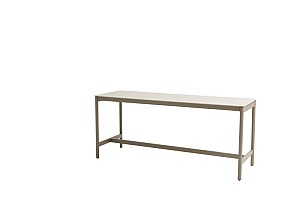 Taste by 4 Seasons Outdoor Soho high dining tafel mocca met keramisch tafelblad oyster 220 x 75 cm (