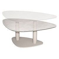 Taste by 4 Seasons Outdoor Paros in hoogte verstelbare tafel linen met printed keramiek top kiezel-v