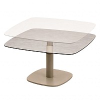 Taste by 4 Seasons Outdoor Paros in hoogte verstelbare tafel latte met printed keramiek top 100 x 10