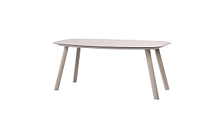 Taste by 4 Seasons Outdoor Manolo low dining tafel linen met printed keramiek top 250 x 110 cm