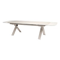 Taste by 4 Seasons Outdoor Ravi uitschuifbare tafel linen met keramisch tafelblad 240-310 x 105 cm