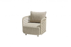 4 Seasons Outdoor Nova lounge stoel linen incl. 2 kussens