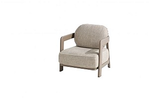 4 Seasons Outdoor Oasis lounge stoel mocca incl. 2 kussens
