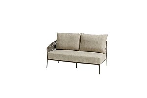 Taste by 4 Seasons Outdoor Campo modulaire 2-zits lounge bank terre, armleuning rechts incl. 3 kusse