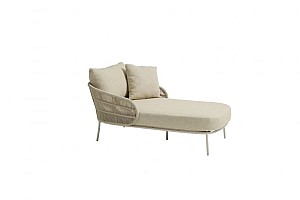 Taste by 4 Seasons Outdoor Forma ligbed linen incl. 2 kussens en pillow