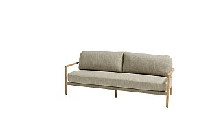 Tast by 4 Seasons Outdoor Milou 3-zits lounge bank rustic teak incl. 3 kussens