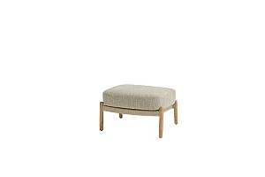 Tast by 4 Seasons Outdoor Milou voetenbank rustic teak incl. kussen