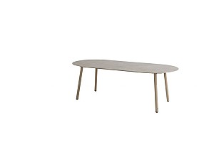 Taste by 4 Seasons Outdoor Alba eettafel latte met keramisch tafelblad sabbia panna 220 x 100 cm (H 