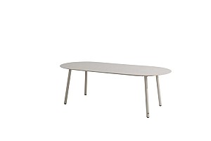 Taste by 4 Seasons Outdoor Alba eettafel linen met keramisch tafelblad oyster 220 x 100 cm (H 75)