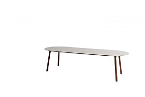 Taste by 4 Seasons Outdoor Alba eettafel spicy met keramisch tafelblad oyster 280 x 100 cm (H 75)