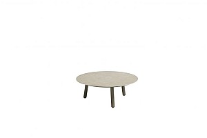 Salute ronde salontafel terre met keramisch tafelblad sabbia panna 80 cm Ø (H 30) | Taste 4SO