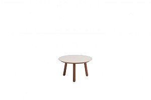 Taste by 4 Seasons Outdoor Salute ronde salontafel spicy met keramisch tafelblad oyster 60 cm Ø (H 3