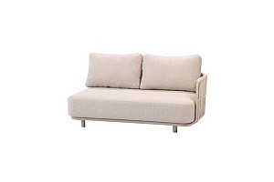 Taste by 4 Seasons Outdoor Santino modulaire 2-zits lounge bank latte, armleuning links incl. 3 kuss